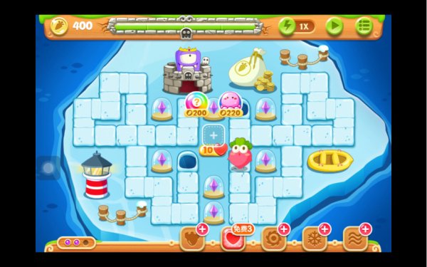 保卫萝卜2第133关攻略图解法