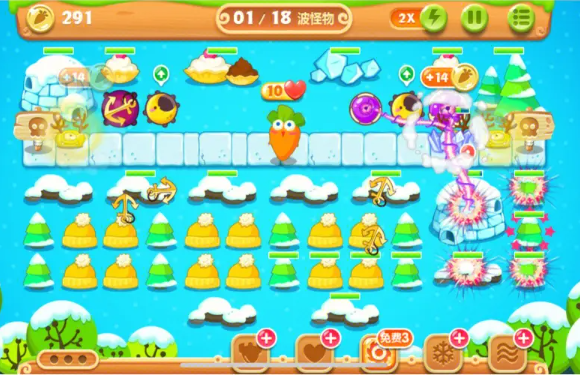 保卫萝卜2第15关完美通关攻略