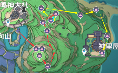 原神绯樱绣球采集路线在哪 原神绯樱绣球采集路线在哪
