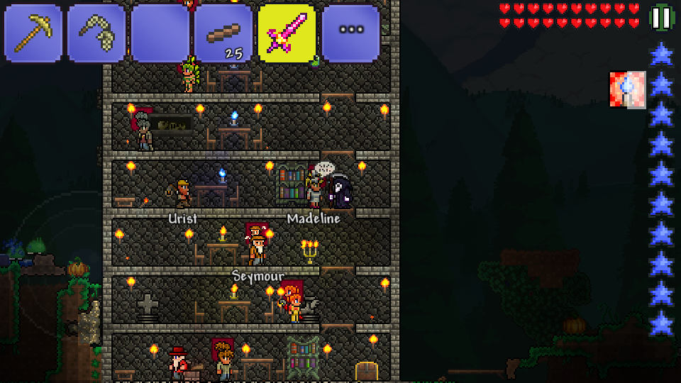 泰拉瑞亚上下开的门怎么做