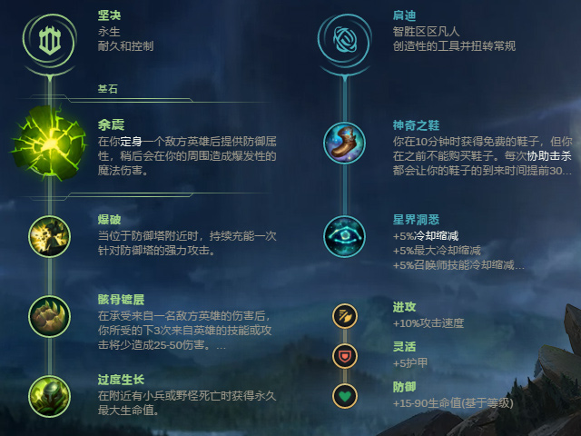 英雄联盟手游中单奥恩符文带什么