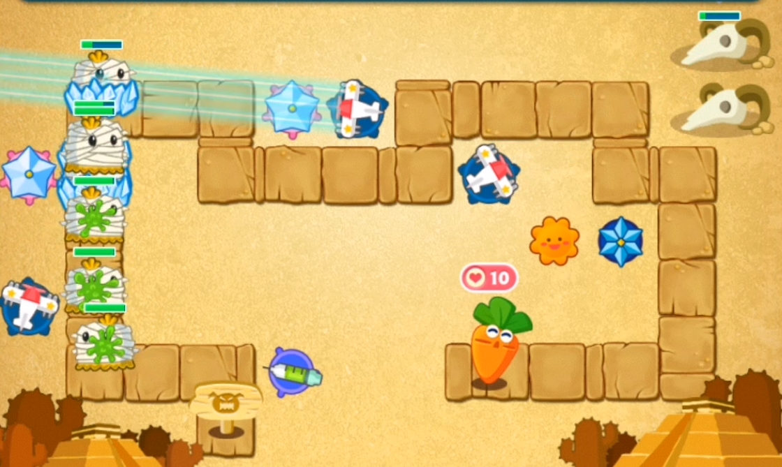 保卫萝卜沙漠7怎么过