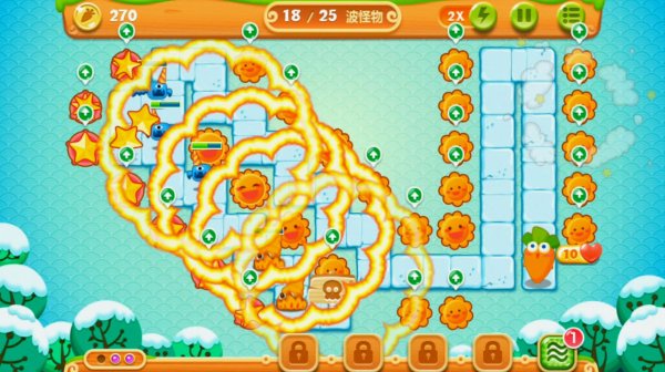 保卫萝卜2攻略第18关怎么过