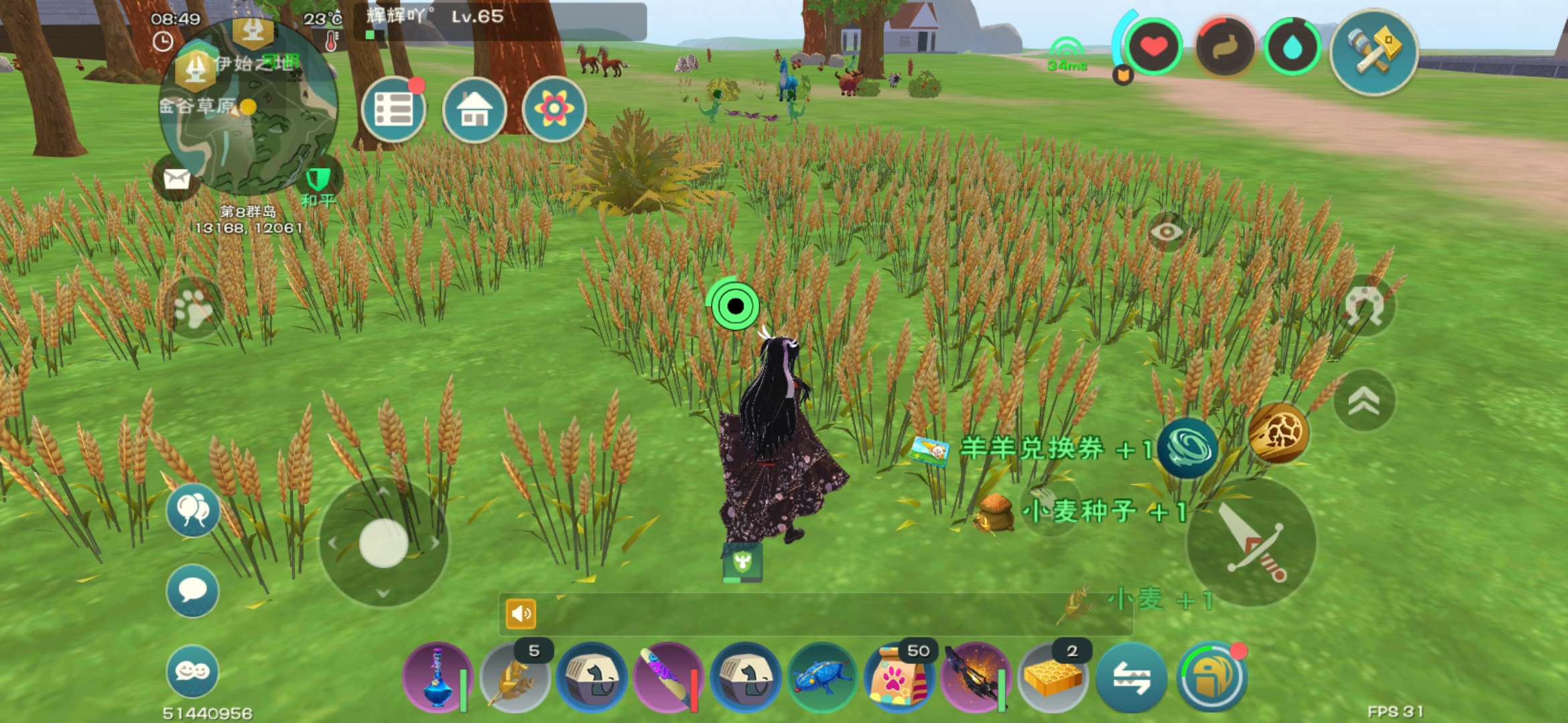 创造与魔法春日海岸小麦圈在哪里