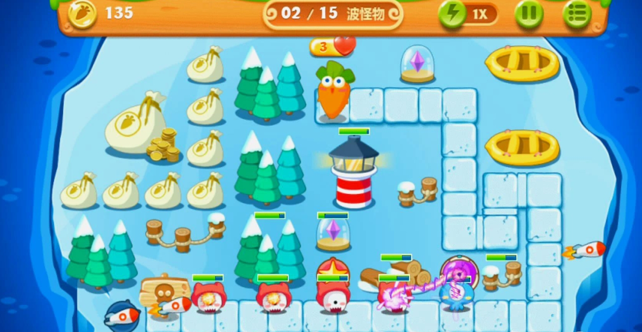 保卫萝卜2庄园第9关怎么过