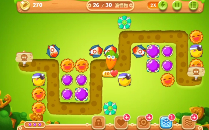保卫萝卜2第22关怎么玩 保卫萝卜2第22关怎么玩