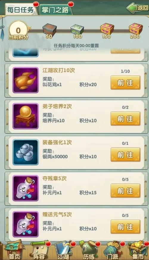 大掌门2血战进京奖励什么