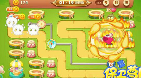 保卫萝卜46关怎么过