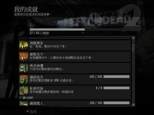 求生之路2战役成就怎么解锁