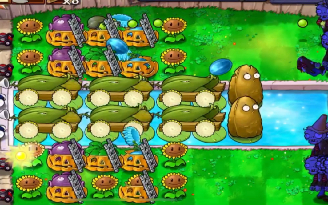 植物大战僵尸无尽模式如何搭梯子 植物大战僵尸无尽模式如何搭梯子