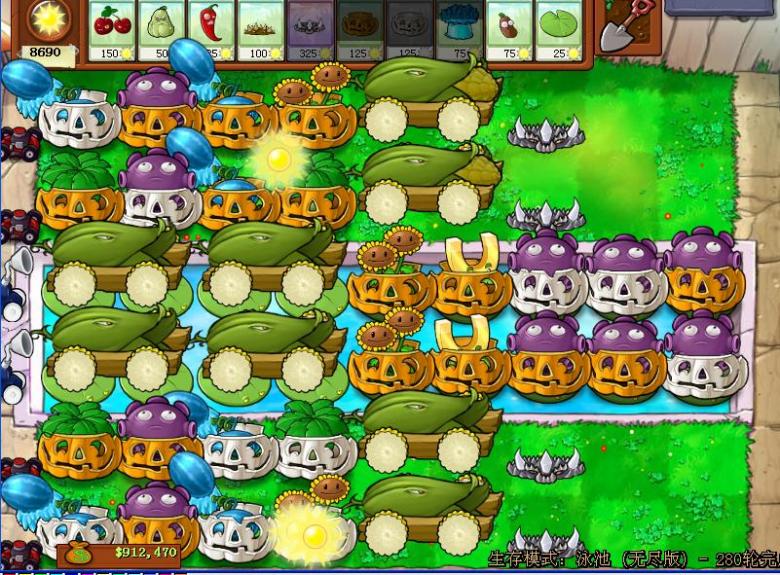 植物大战僵尸刷钱阵法8槽怎么过