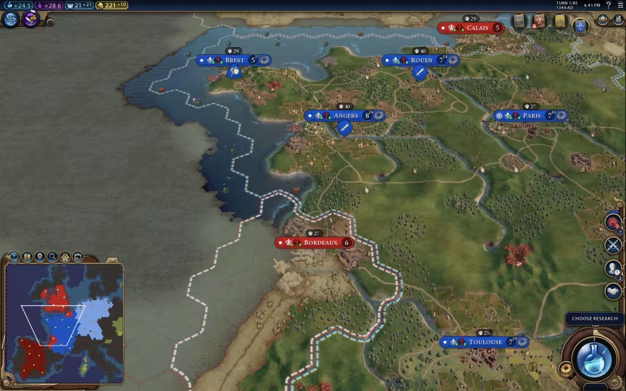 文明6怎么看到全地图