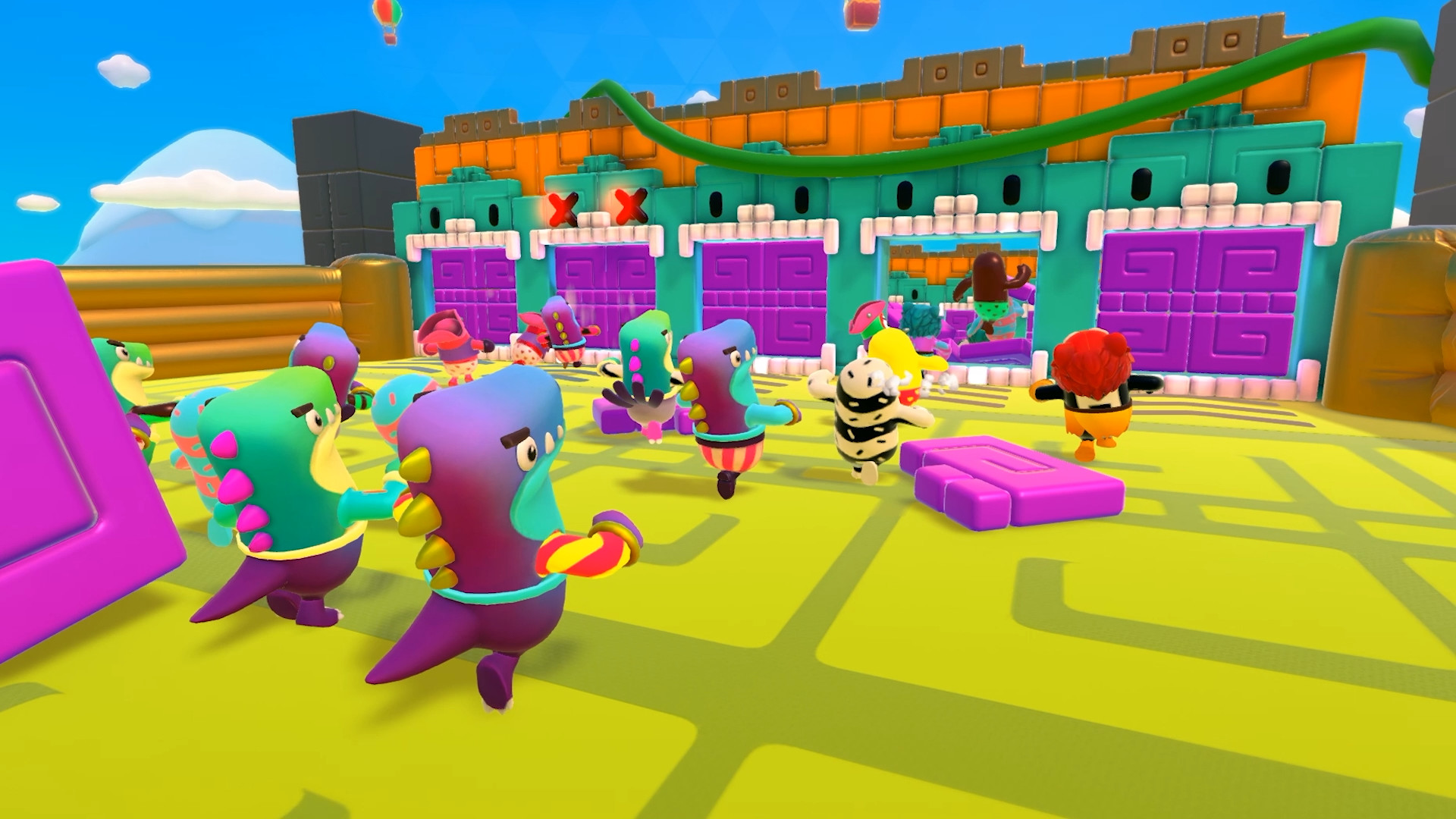 糖豆人团队模式在哪里