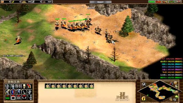 帝国时代2怎么控制敌人攻击