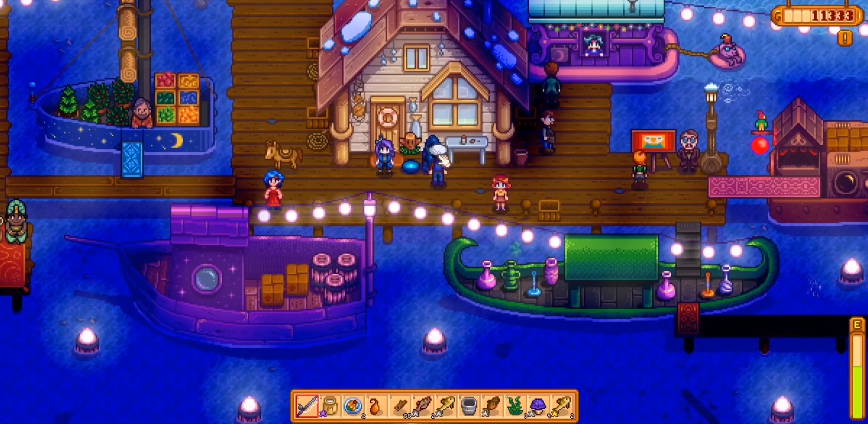 星露谷物语夜市美人鱼怎么敲击 星露谷物语夜市美人鱼怎么敲击