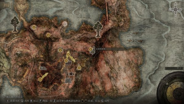 艾尔登法环地图传送怎么开