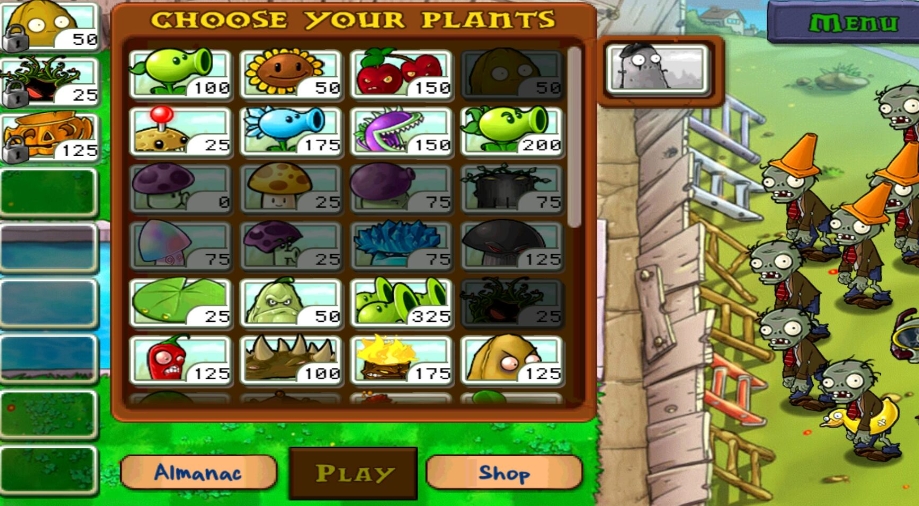 植物大战僵尸中的植物有哪些