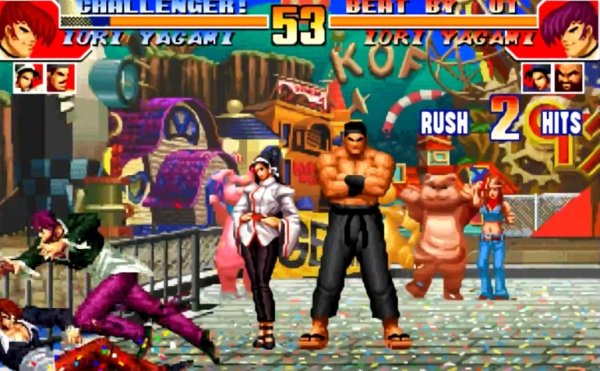 游戏厅拳皇97怎么双人