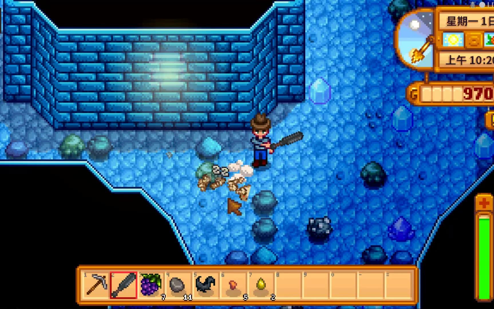 星露谷物语湖边的山洞在哪里