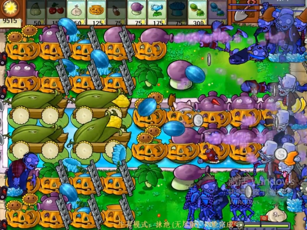 植物大战僵尸无尽模式梯子怎么搭