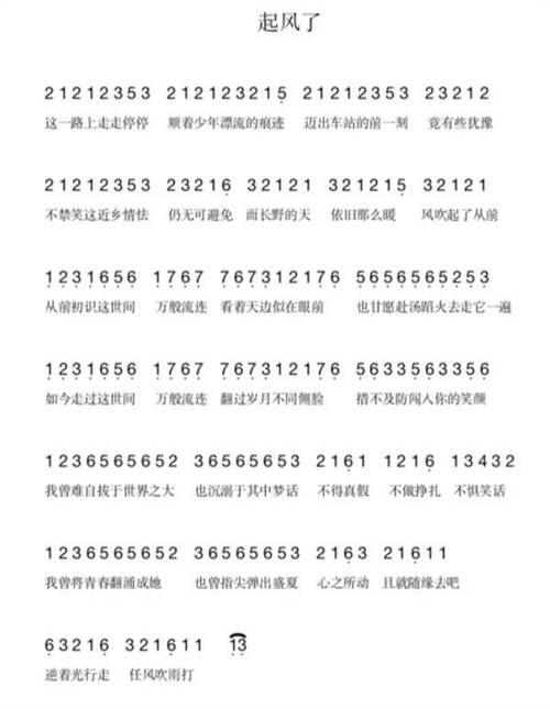 起风了琴谱全通关攻略_起风了琴谱最新技巧解析