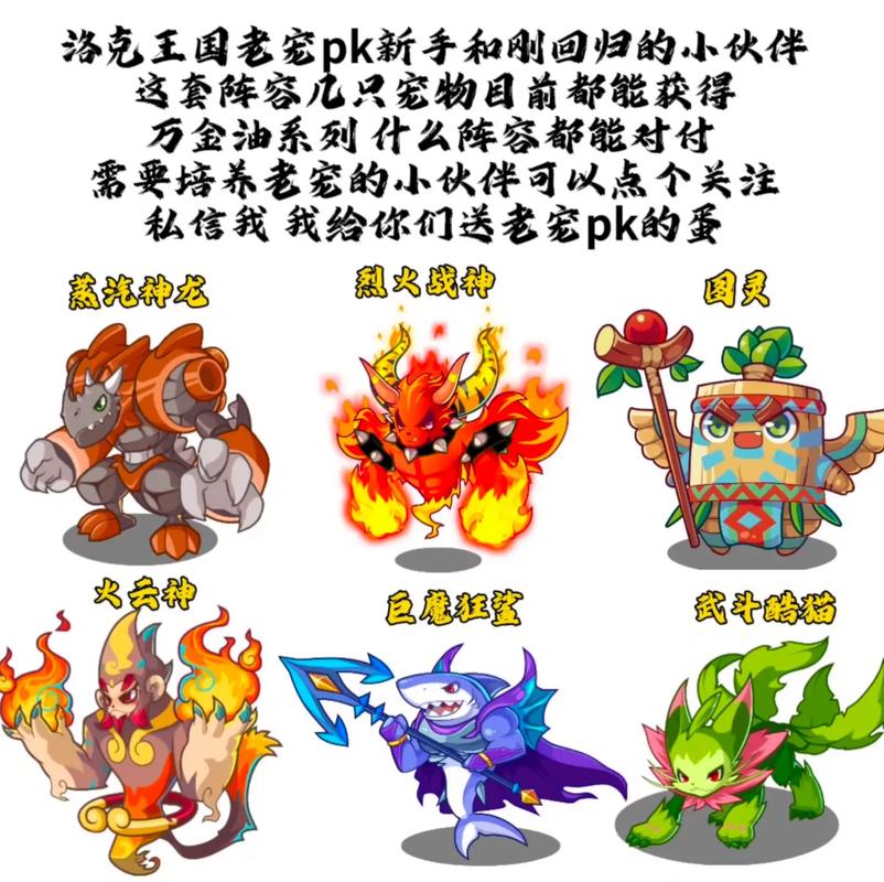 洛克王国宠物最佳阵容搭配与技能选择攻略