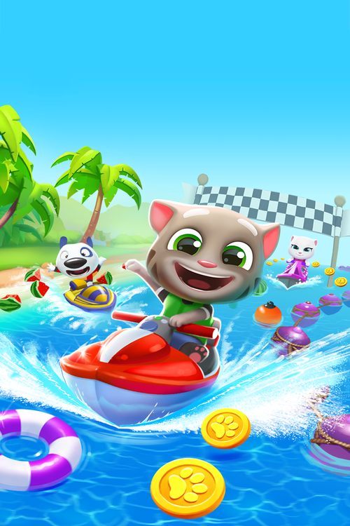 汤姆猫的摩托艇最全游戏攻略解说_汤姆猫的摩托艇最新游戏技巧通关