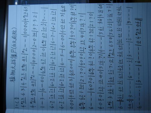 植物大战僵尸简谱最全游戏攻略解说_植物大战僵尸简谱最新游戏技巧通关