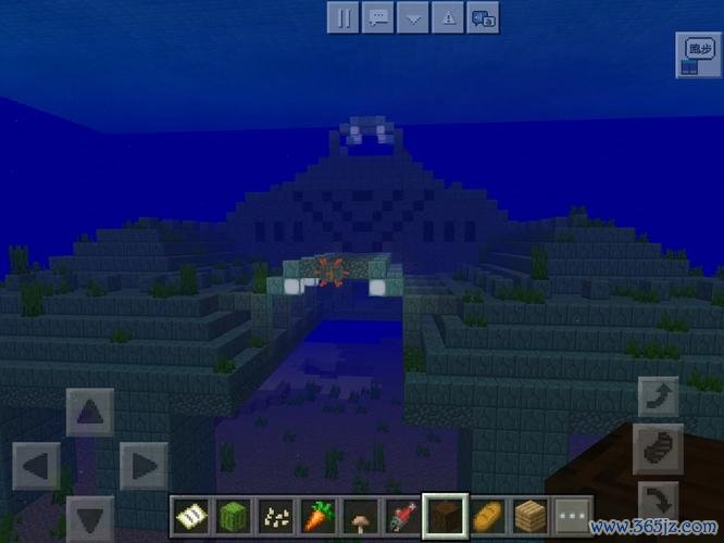 我的世界海底神殿全流程攻略_海底神殿资源获取与建筑搭建