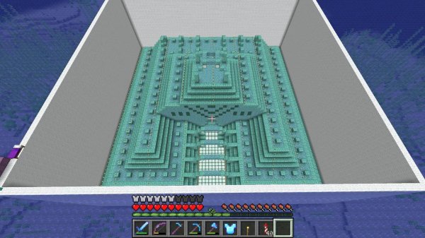 我的世界海底神殿全流程攻略_海底神殿资源获取与建筑搭建