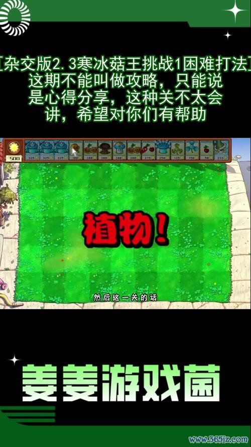 寒冰菇最全游戏攻略解说_寒冰菇最新游戏技巧通关